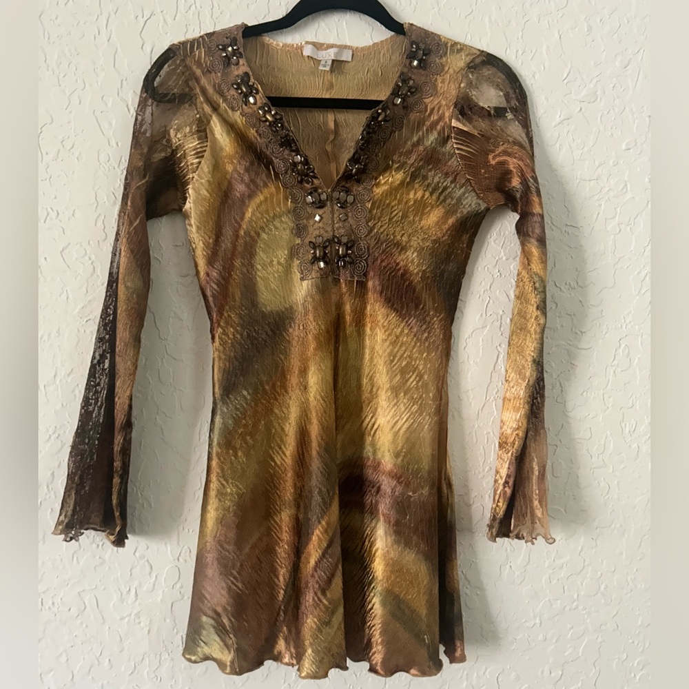 Y2K Cache Luxe Long Sleeve Top